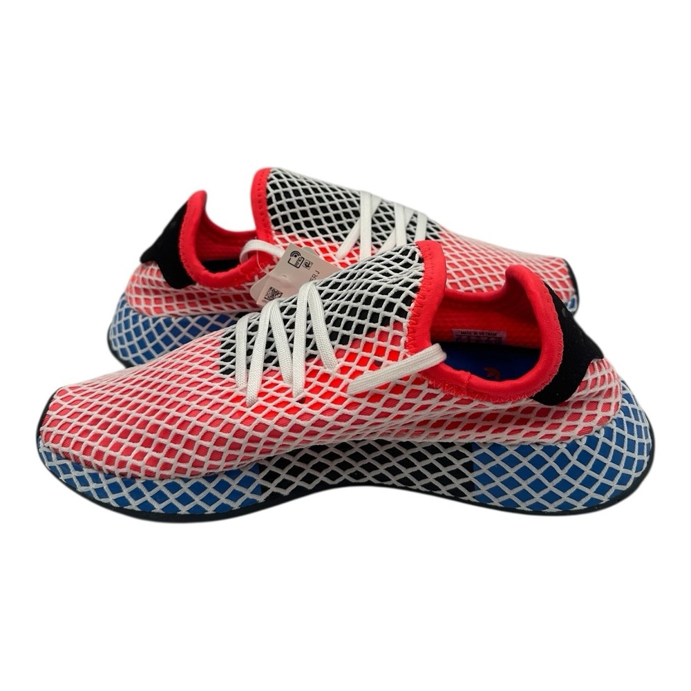 Adidas Originals Deerupt Runner Shoes YOUTH Kids Size 5 Red/Blue Sneakers DA9610 - Picture 3 of 10